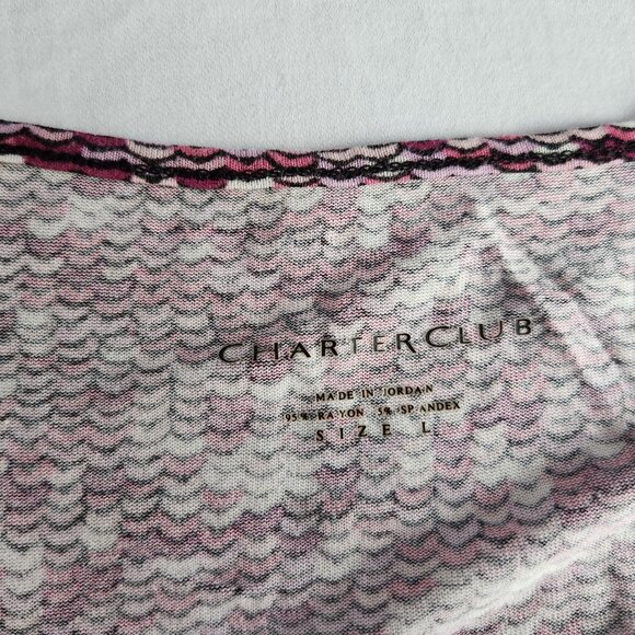 Charter Club Tank XL Pink  and Black - Picture 4 of 7